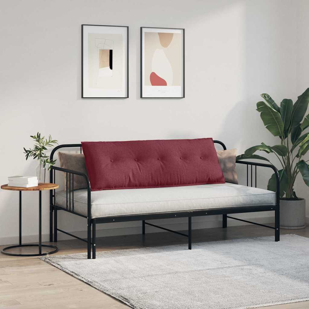Polštář Na Záda Víno Červené 140 X 19 X 50 Cm Textil
