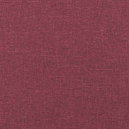 Polštář Na Záda Víno Červené 140 X 19 X 50 Cm Textil