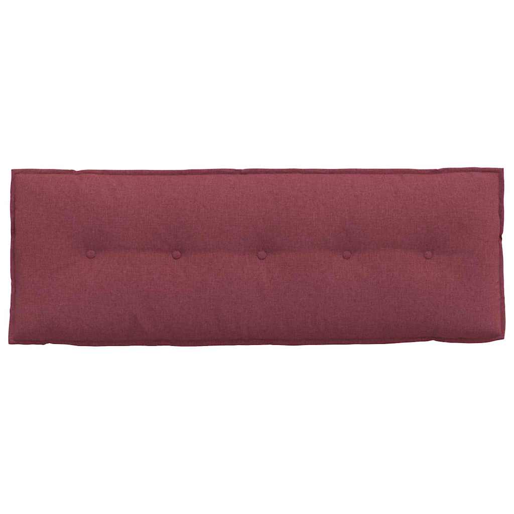 Polštář Na Záda Víno Červené 140 X 19 X 50 Cm Textil