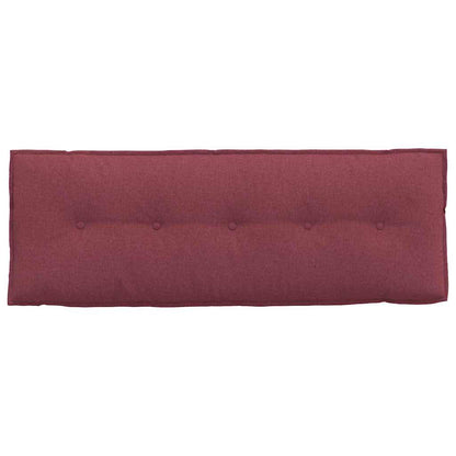 Polštář Na Záda Víno Červené 140 X 19 X 50 Cm Textil