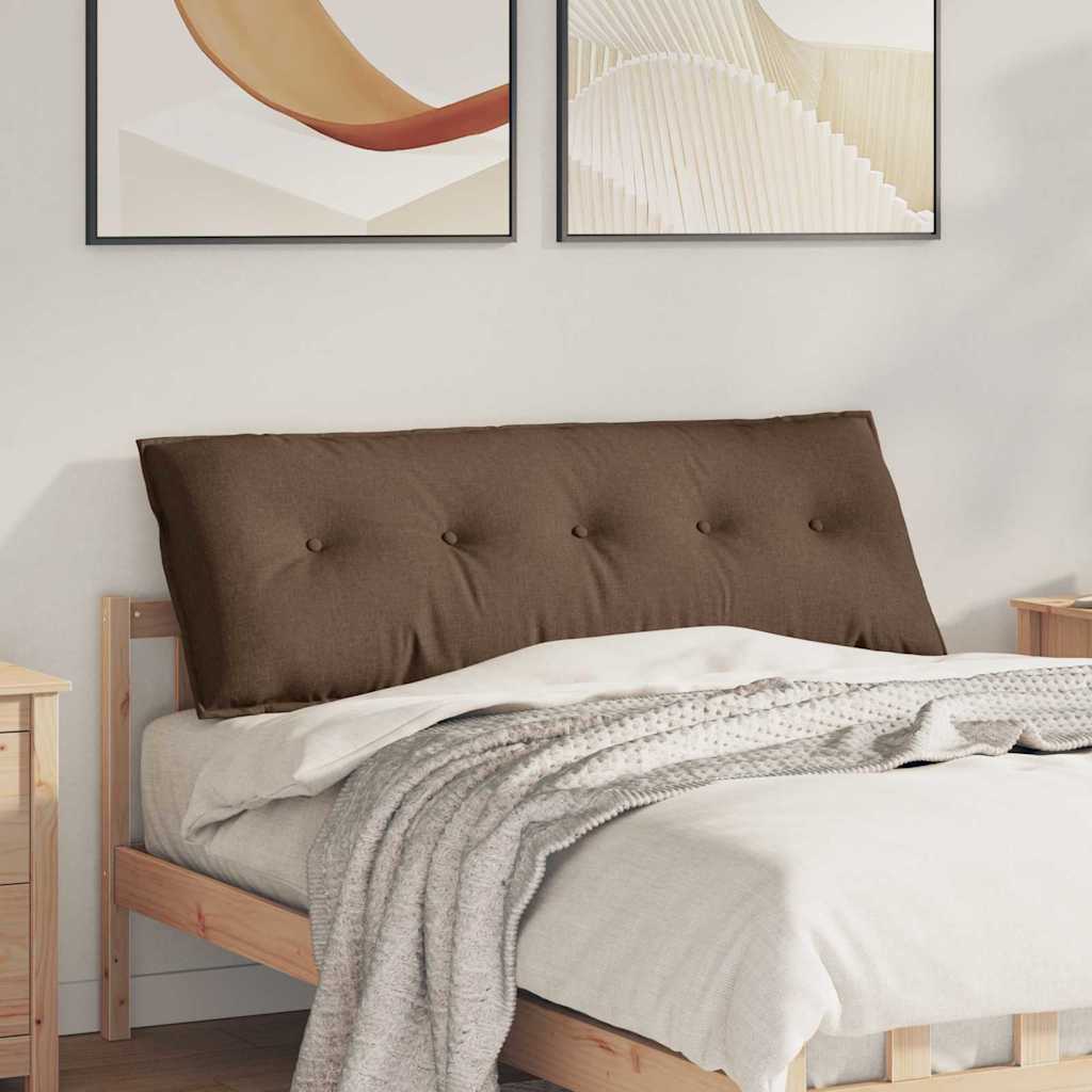 Polštář Na Záda Hnědá 140 X 19 X 50 Cm Textil