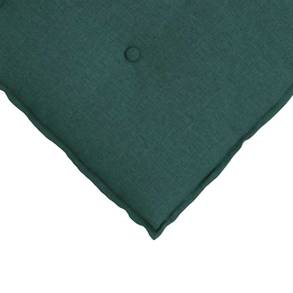 Polštář Na Záda Tmavě Zelená 140 X 19 X 50 Cm Textil