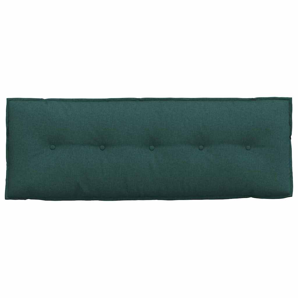 Polštář Na Záda Tmavě Zelená 140 X 19 X 50 Cm Textil