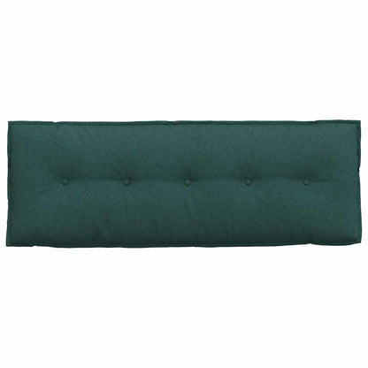 Polštář Na Záda Tmavě Zelená 140 X 19 X 50 Cm Textil