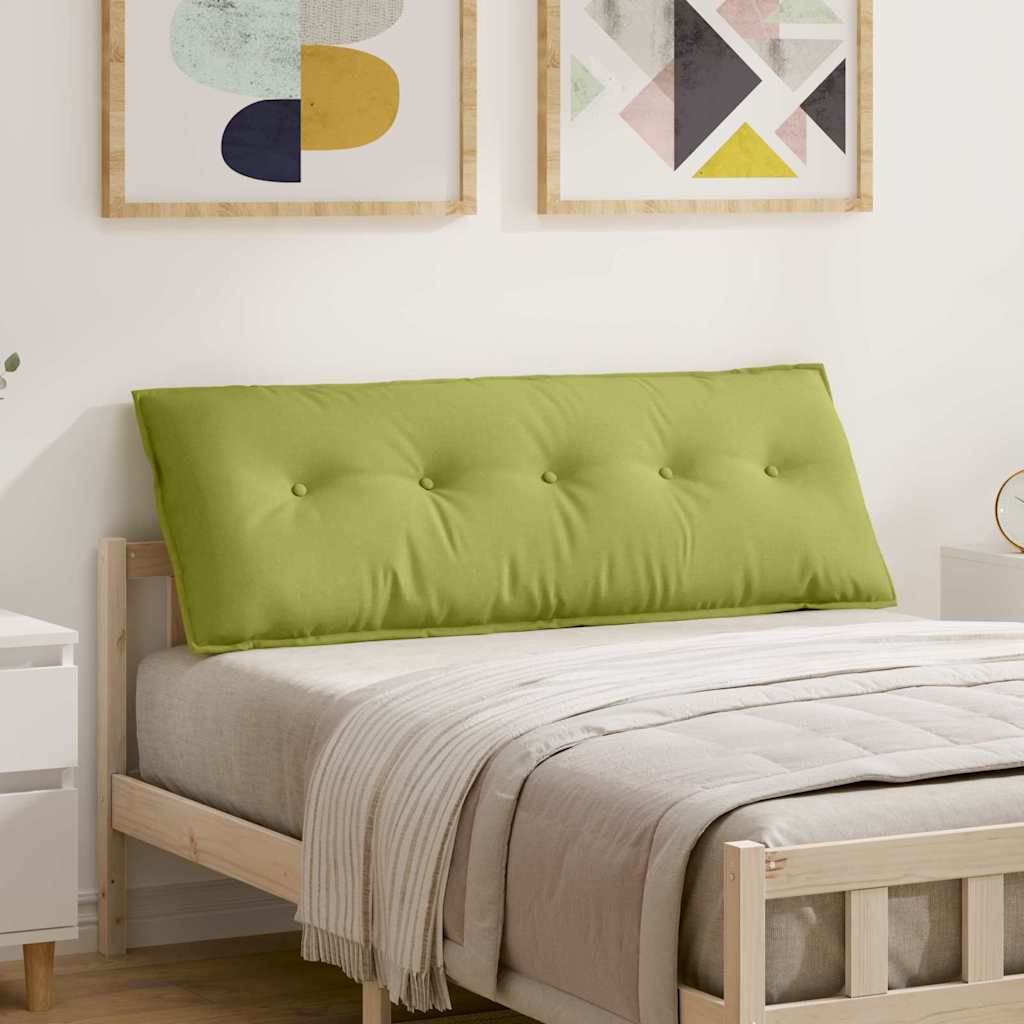 Polštář Na Záda Světlá Zelená 140 X 19 X 50 Cm Textil