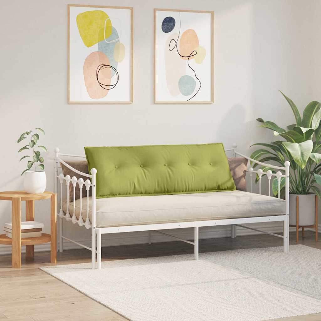 Polštář Na Záda Světlá Zelená 140 X 19 X 50 Cm Textil