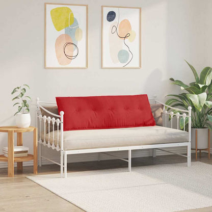 Polštář Na Záda Červená 140 X 19 X 50 Cm Textil