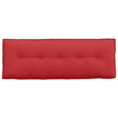 Polštář Na Záda Červená 140 X 19 X 50 Cm Textil