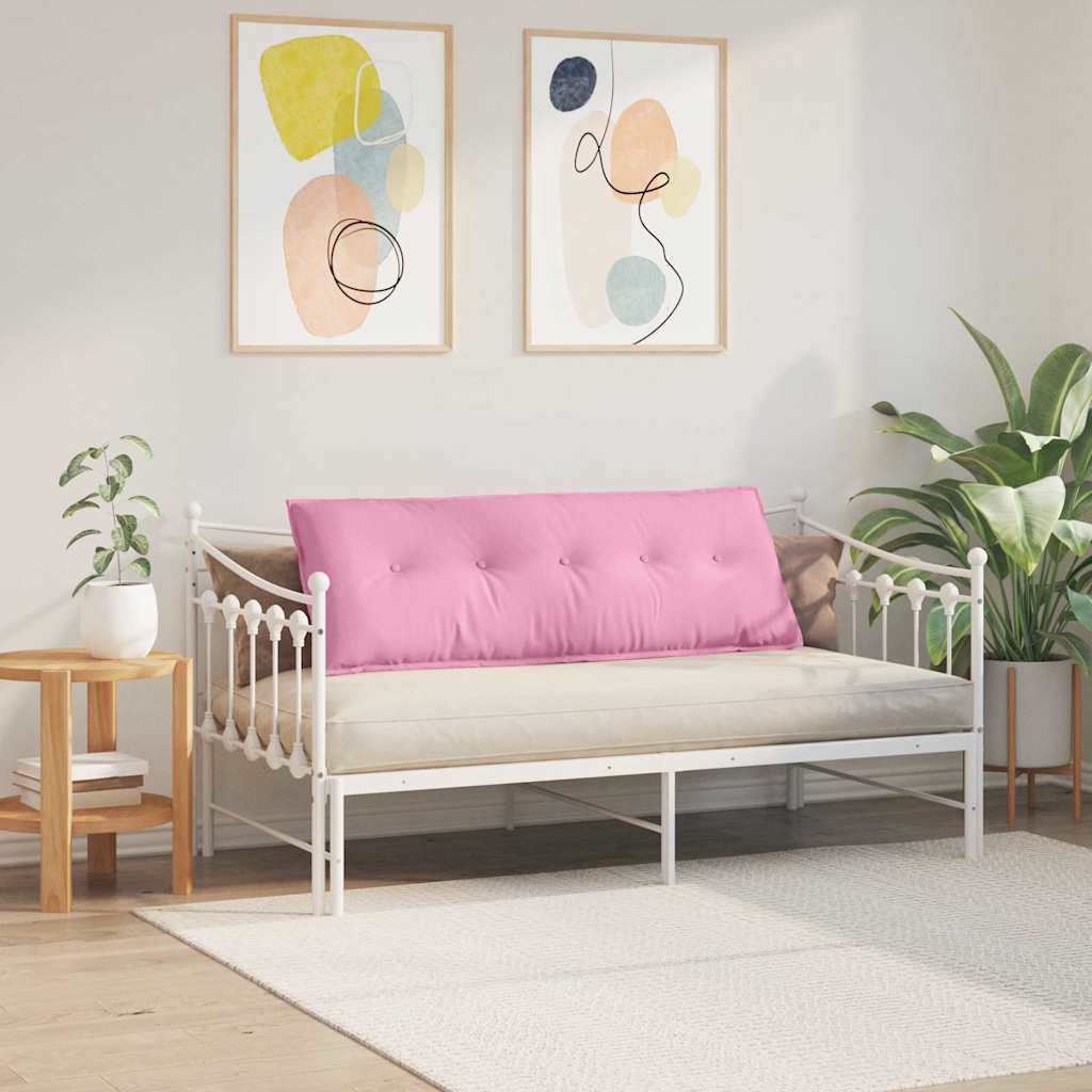 Polštář Na Záda Růžová 140 X 19 X 50 Cm Textil