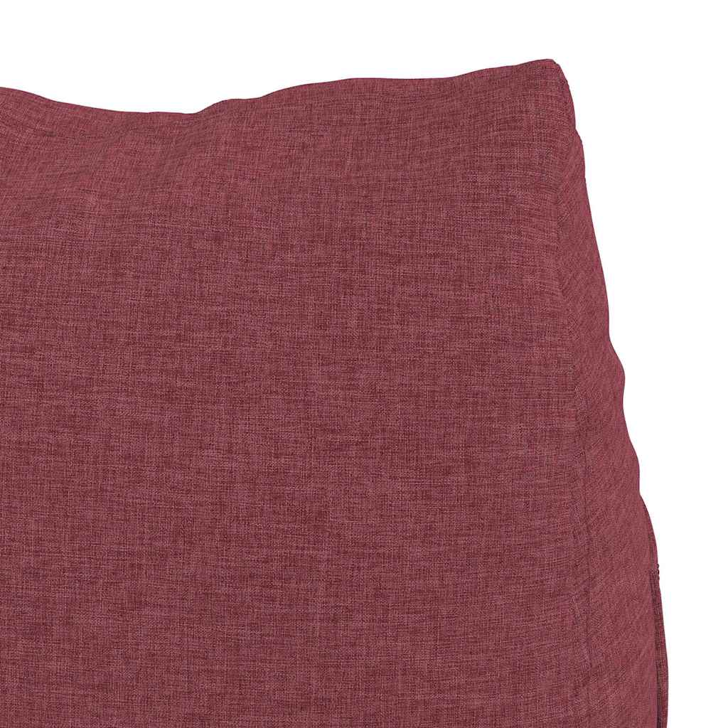 Polštář Na Záda Víno Červené 45 X 20 X 35 Cm Textil