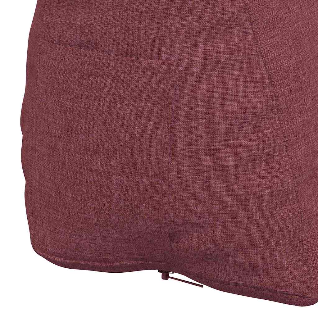 Polštář Na Záda Víno Červené 45 X 20 X 35 Cm Textil