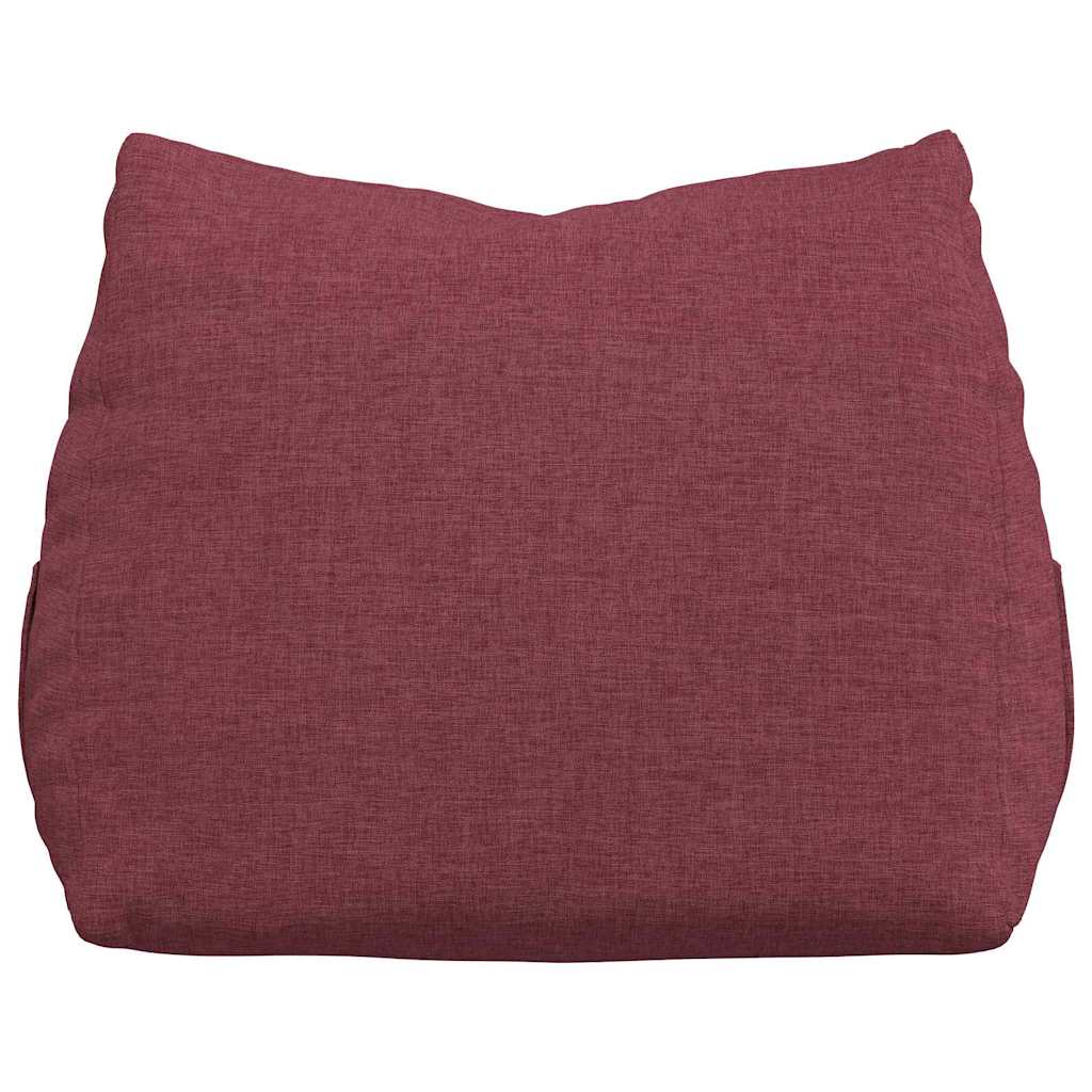Polštář Na Záda Víno Červené 45 X 20 X 35 Cm Textil