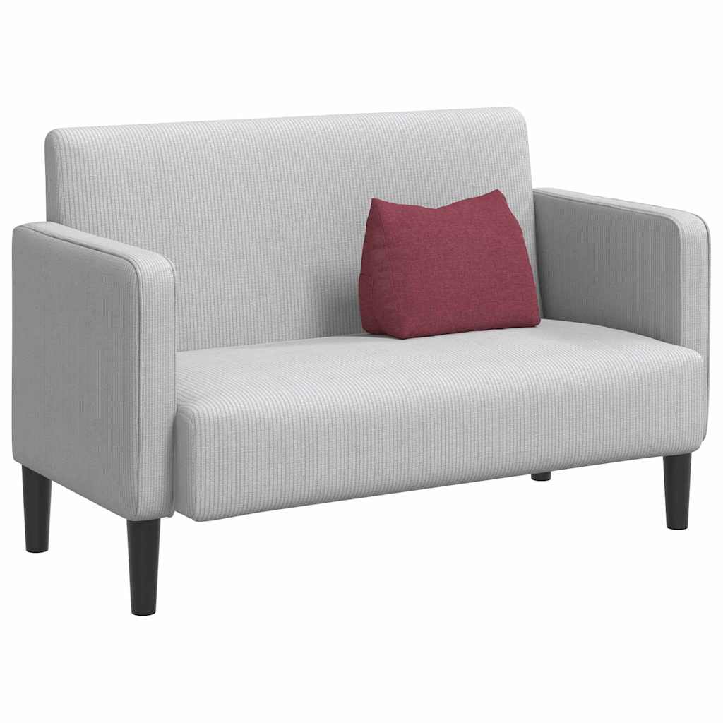 Polštář Na Záda Víno Červené 45 X 20 X 35 Cm Textil