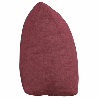 Polštář Na Záda Víno Červené 45 X 20 X 35 Cm Textil