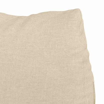 Polštář Na Záda Krémová 45 X 20 X 35 Cm Textil