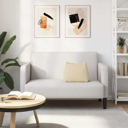 Polštář Na Záda Krémová 45 X 20 X 35 Cm Textil