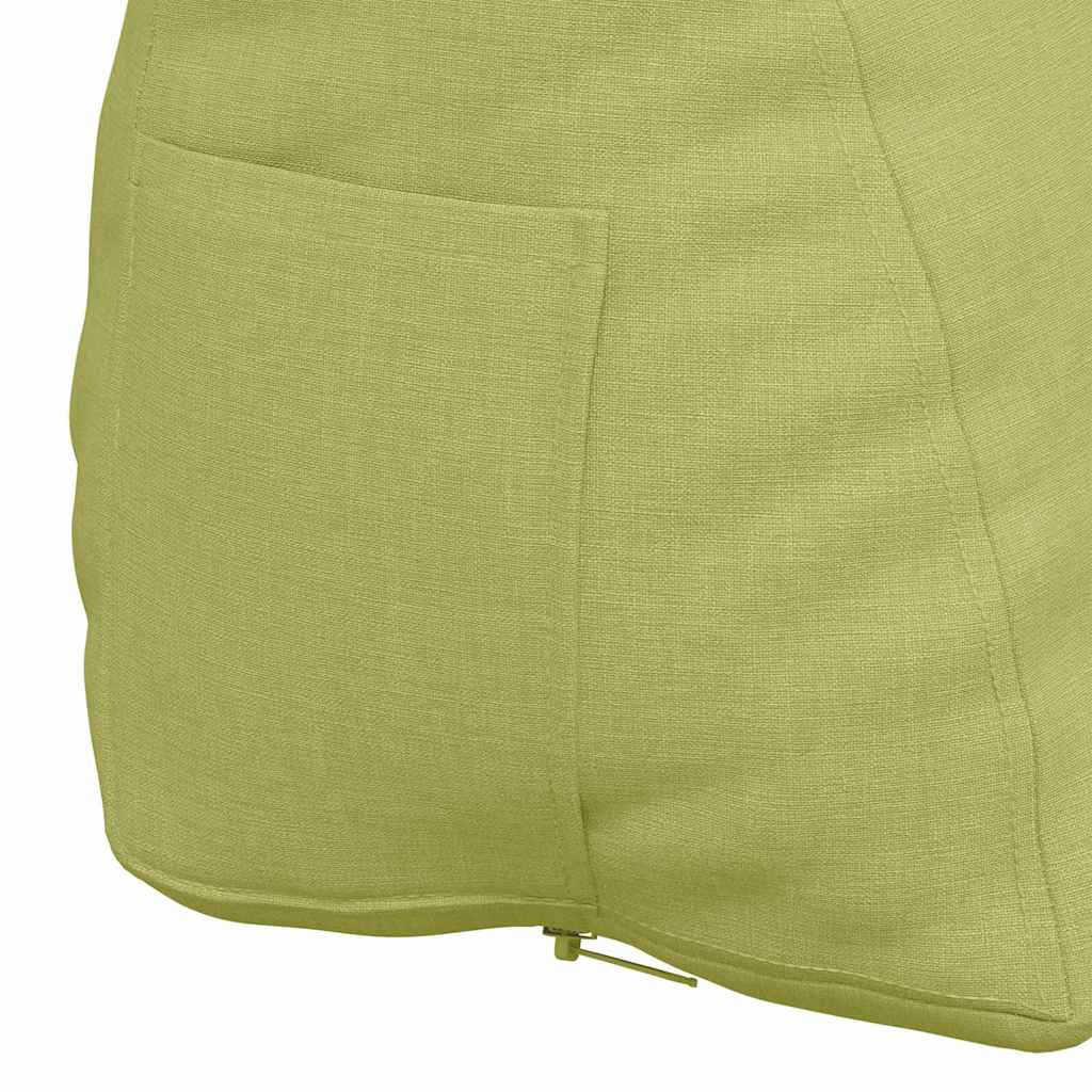 Polštář Na Záda Světlá Zelená 45 X 20 X 35 Cm Textil