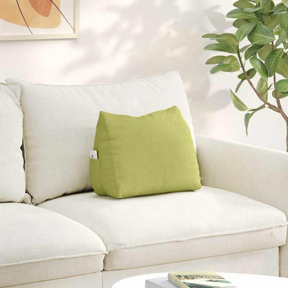 Polštář Na Záda Světlá Zelená 45 X 20 X 35 Cm Textil