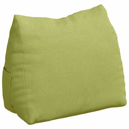 Polštář Na Záda Světlá Zelená 45 X 20 X 35 Cm Textil