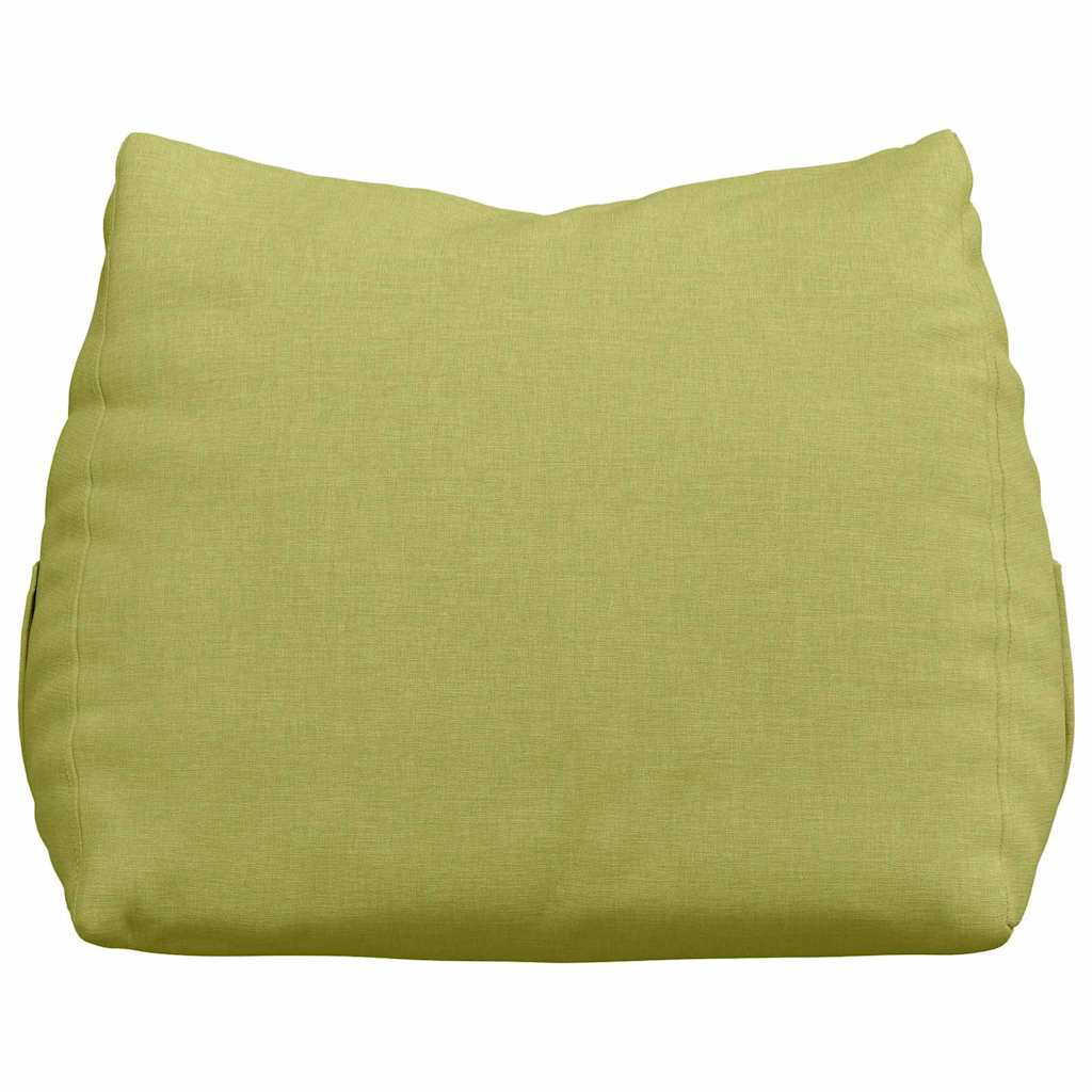 Polštář Na Záda Světlá Zelená 45 X 20 X 35 Cm Textil