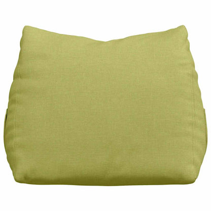 Polštář Na Záda Světlá Zelená 45 X 20 X 35 Cm Textil