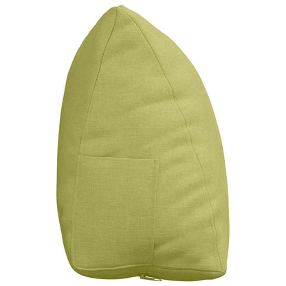 Polštář Na Záda Světlá Zelená 45 X 20 X 35 Cm Textil