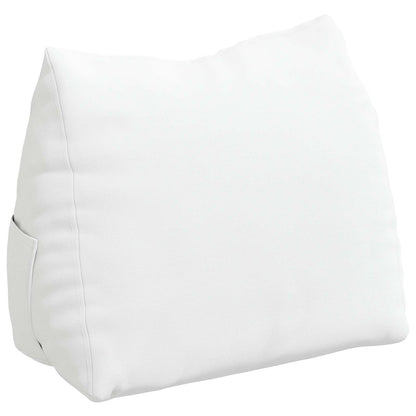 Polštář Na Záda Bílá 45 X 20 X 35 Cm Textil