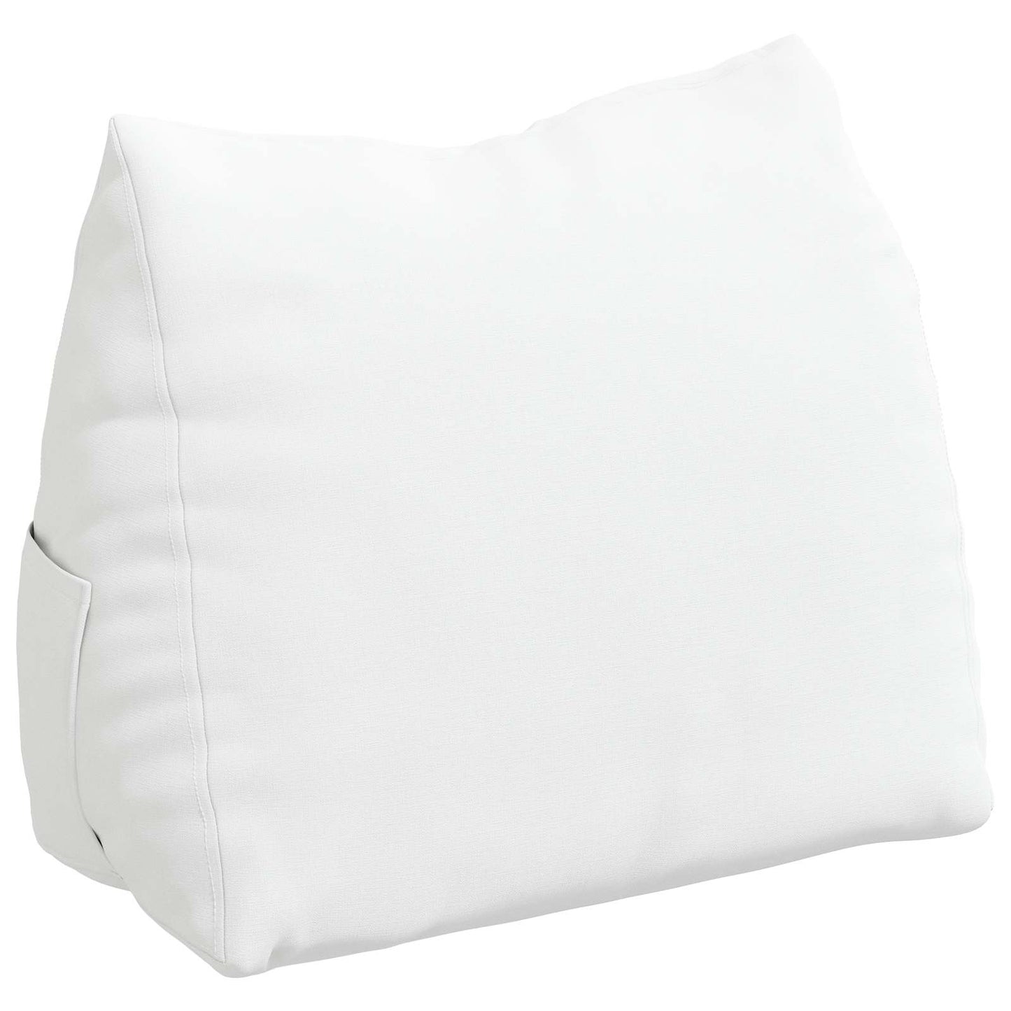 Polštář Na Záda Bílá 45 X 20 X 35 Cm Textil