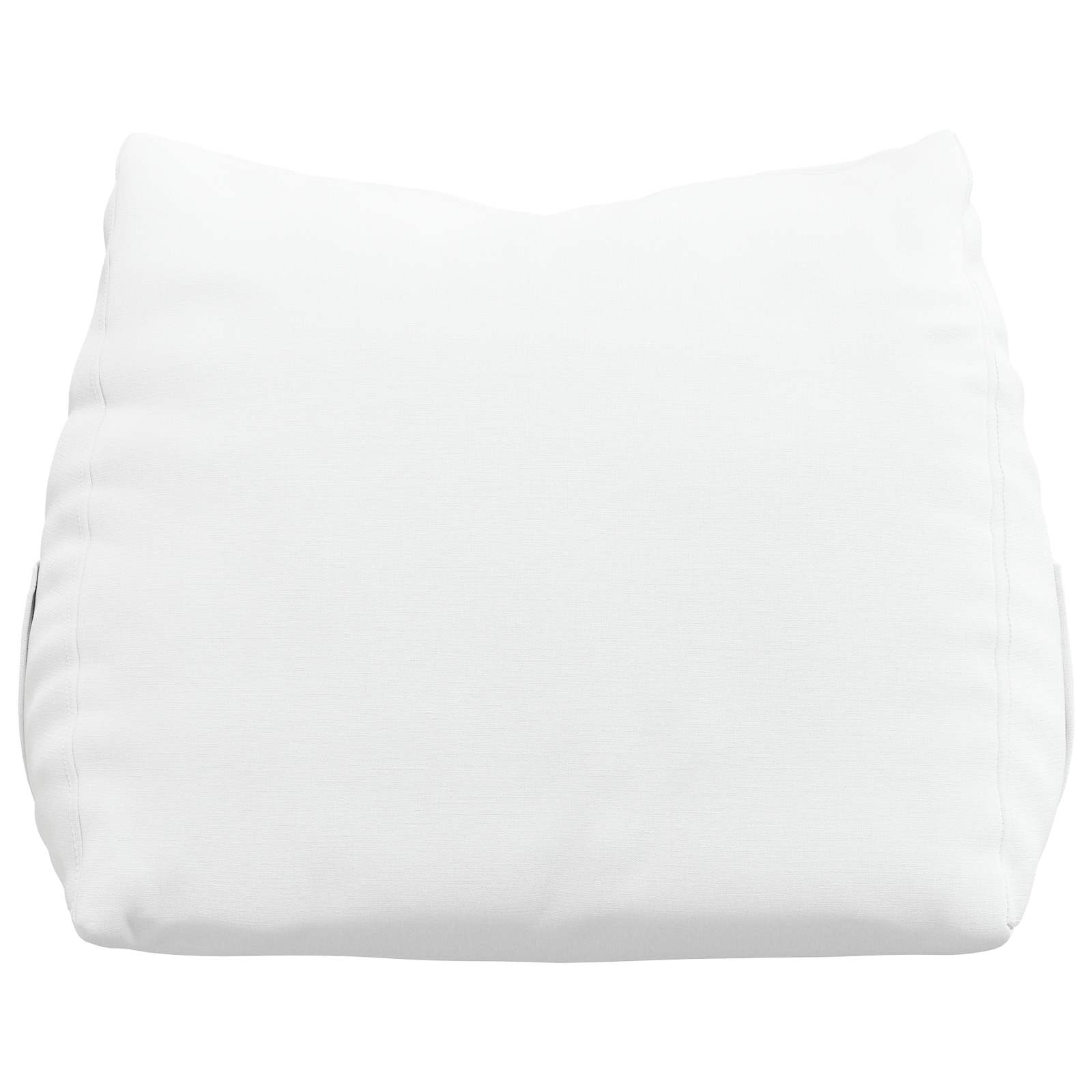Polštář Na Záda Bílá 45 X 20 X 35 Cm Textil