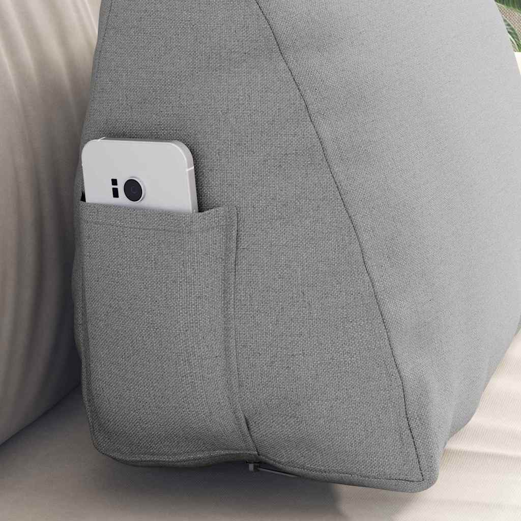 Polštář Na Záda Oblačno Šedá 45 X 20 X 35 Cm Textil