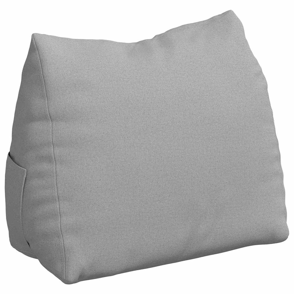 Polštář Na Záda Oblačno Šedá 45 X 20 X 35 Cm Textil