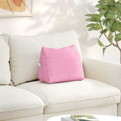Polštář Na Záda Růžová 45 X 20 X 35 Cm Textil
