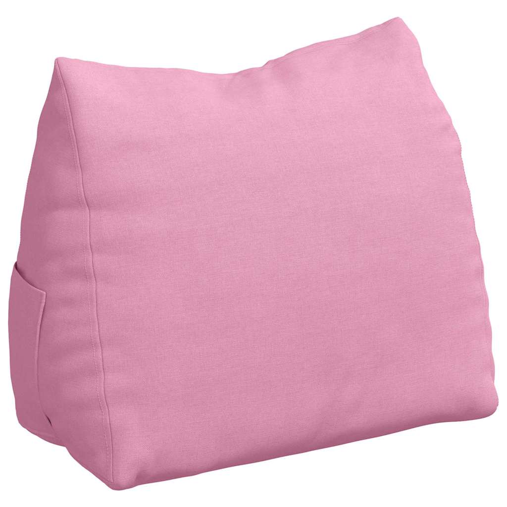 Polštář Na Záda Růžová 45 X 20 X 35 Cm Textil