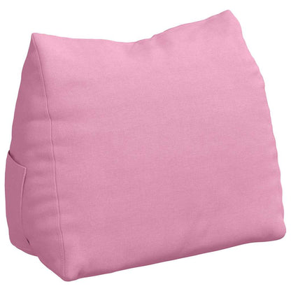 Polštář Na Záda Růžová 45 X 20 X 35 Cm Textil