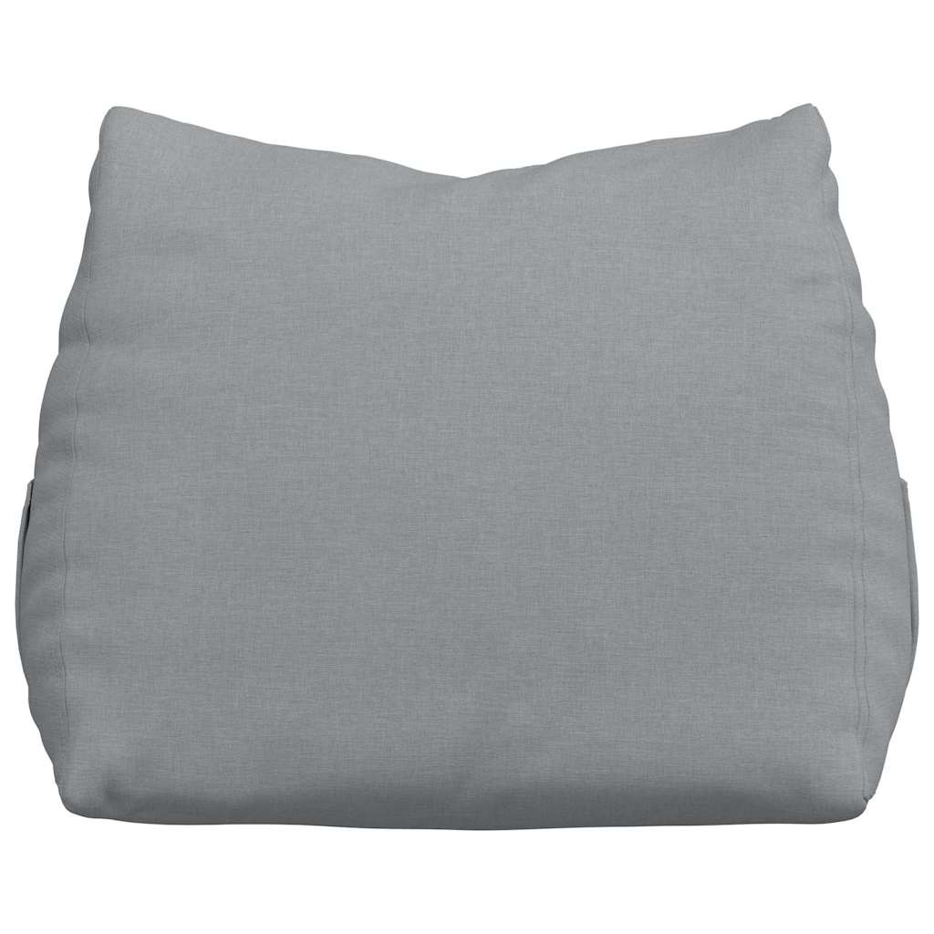 Polštář Na Záda Světle Šedá 60 X 20 X 50 Cm Textil
