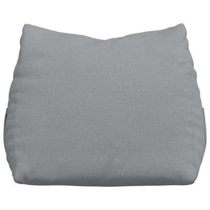 Polštář Na Záda Světle Šedá 60 X 20 X 50 Cm Textil
