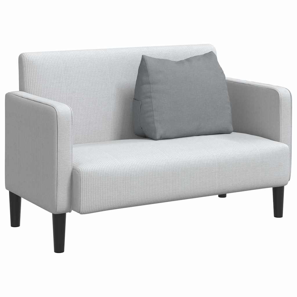 Polštář Na Záda Světle Šedá 60 X 20 X 50 Cm Textil