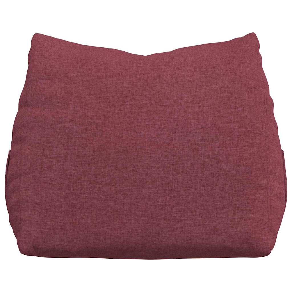 Polštář Na Záda Víno Červené 60 X 20 X 50 Cm Textil