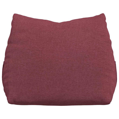 Polštář Na Záda Víno Červené 60 X 20 X 50 Cm Textil