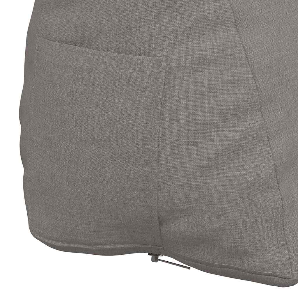 Polštář Na Záda Taupe 60 X 20 X 50 Cm Textil