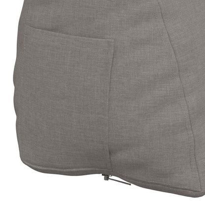 Polštář Na Záda Taupe 60 X 20 X 50 Cm Textil