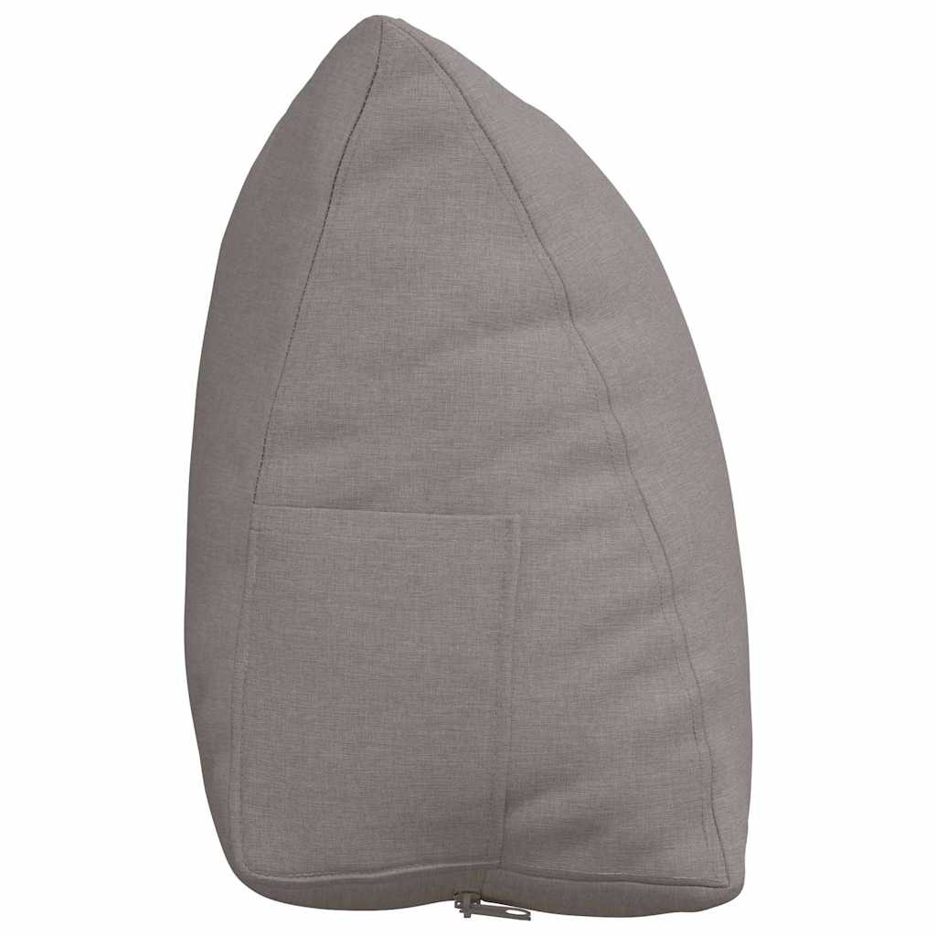 Polštář Na Záda Taupe 60 X 20 X 50 Cm Textil