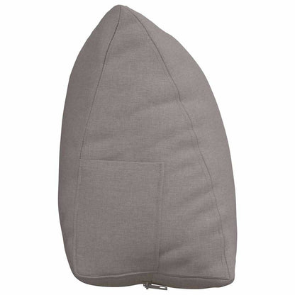 Polštář Na Záda Taupe 60 X 20 X 50 Cm Textil