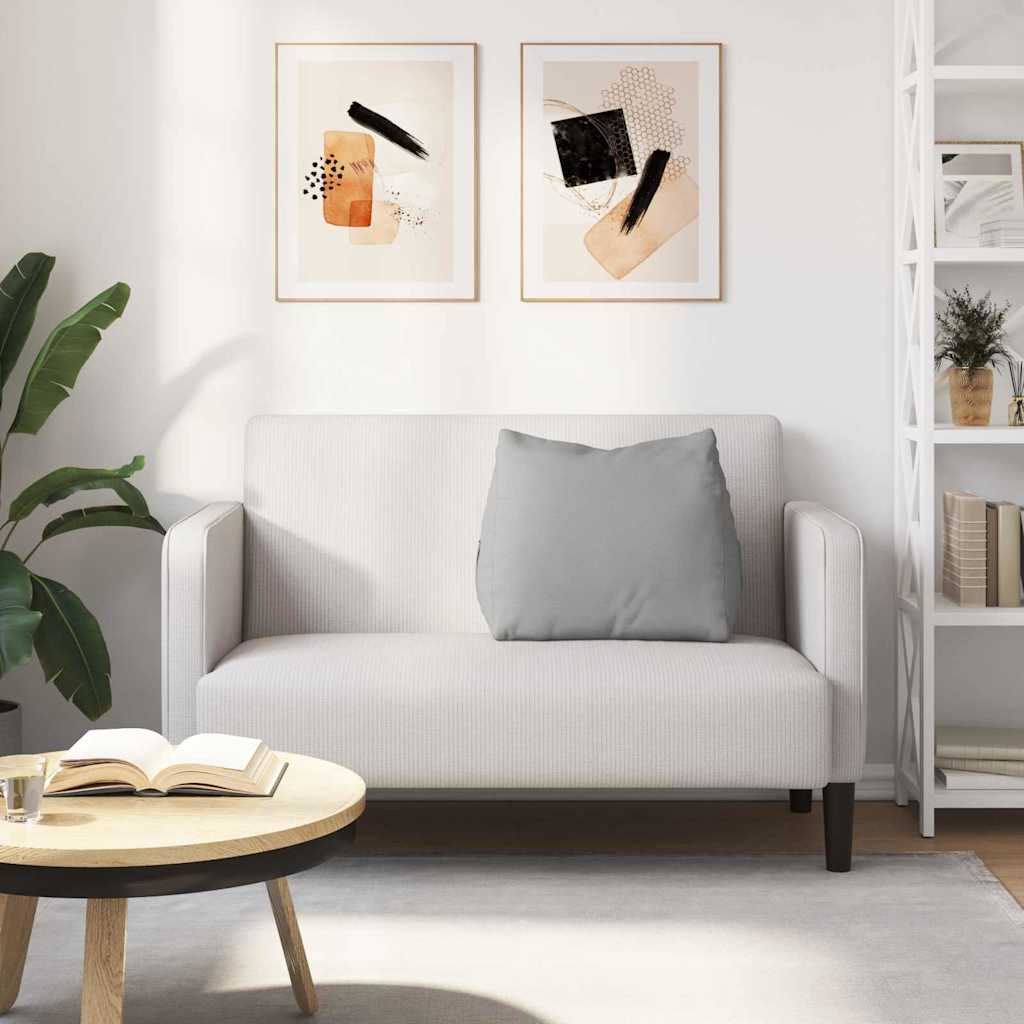 Polštář Na Záda Oblačno Šedá 60 X 20 X 50 Cm Textil