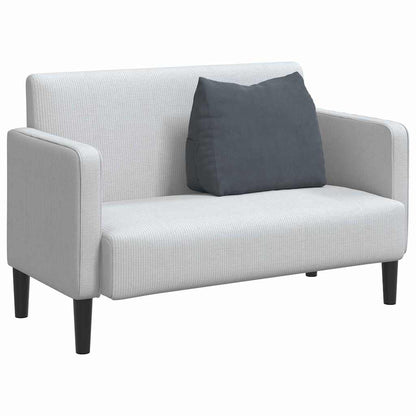 Polštář Na Záda Tmavě Šedá 60 X 20 X 50 Cm Žebrovaná Látka