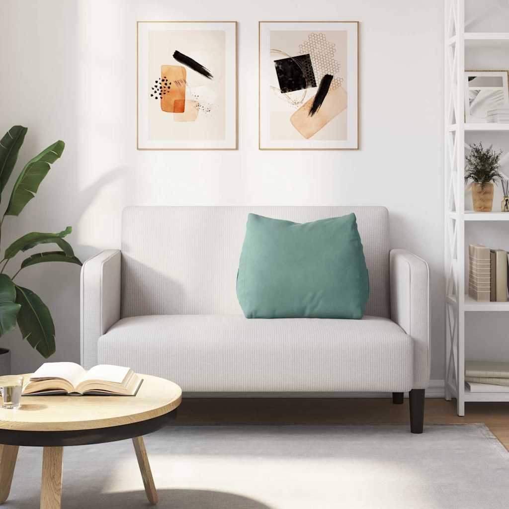 Polštář Na Záda Mořská Zelená 60 X 20 X 50 Cm Žebrovaná Látka