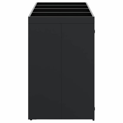 Úložný Box Na 4 Popelnice Černá 272 X 77,5 X 121,5 Cm
