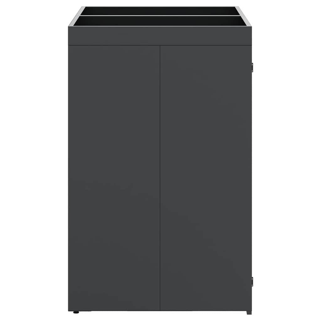 Úložný Box Na 2 Popelnice Antracit 136 X 77,5 X 121,5 Cm