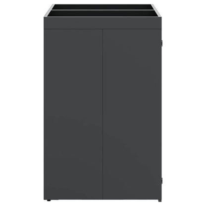 Úložný Box Na 2 Popelnice Antracit 136 X 77,5 X 121,5 Cm