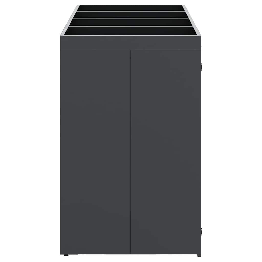 Úložný Box Na 4 Popelnice Antracit 272 X 77,5 X 121,5 Cm